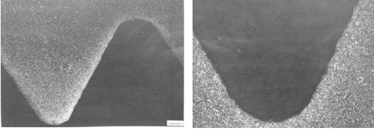 圖11-150 斷裂螺栓牙側(cè)金相組織圖11-151 斷裂螺栓牙底金相組織 圖11-150 斷裂螺栓牙側(cè)金相組織圖11-151 斷裂螺栓牙底金相組織