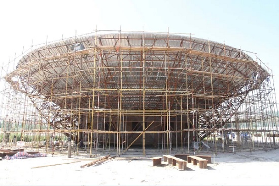 天問一號火星探測器，70米天線（GRAS-4）制造過程圖